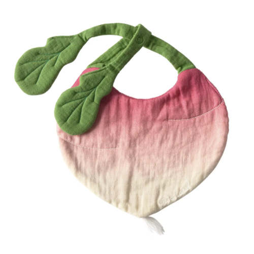 Oli & Carol Ramona the Radish Bib – Kinoko Kids