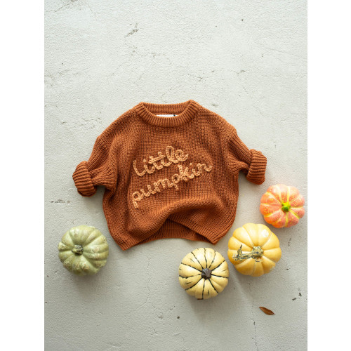 Little Pumpkin Sweater - Rust