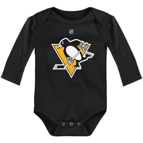 Outerstuff NHL Newborn & Infants 0-24 Months Primary Logo Long Sleeve Bodysuit Creeper Romper