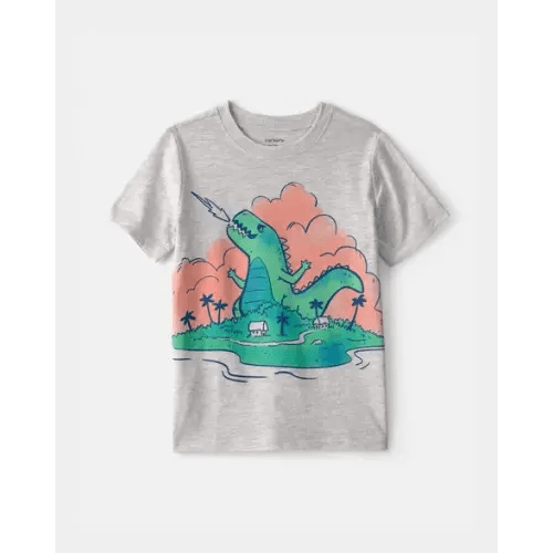 Toddler Boy Dinosaur Graphic Tee - Grey | Carter's