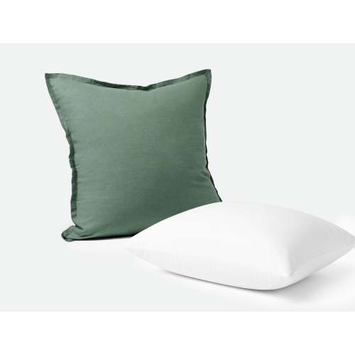 Organic Relaxed Linen Decorative Pillow Cover + Pillow Insert Set
