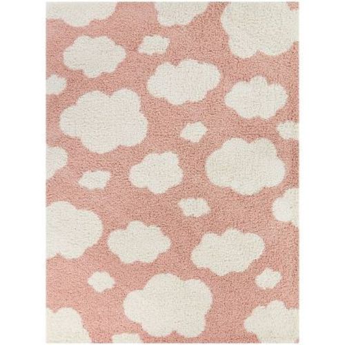 4'x6' Clouds Kids' Rug Pink - Balta Rugs: Stain & Fade-Resistant, UV-Protected, High Pile, Machine Made, Playroom & Bedroom