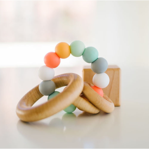 Bannor Toys Saturn Ring Wooden Baby Teether