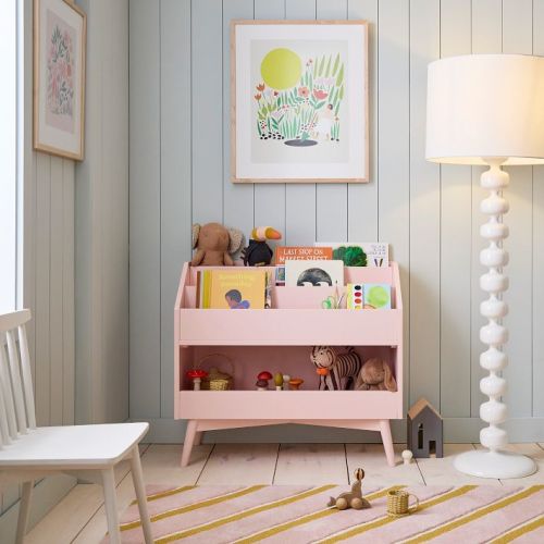 Mid-Century Toy Dump w/ Bookrack (Pink)