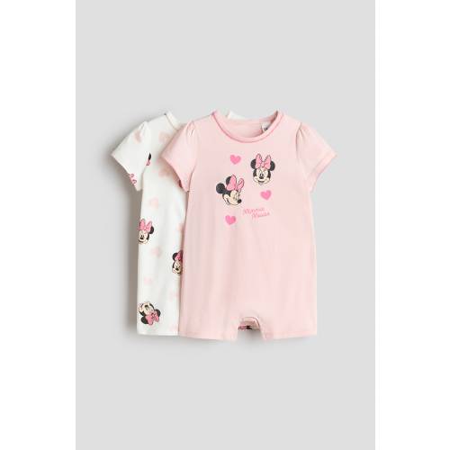 2-PACK PRINTED SHORT PAJAMA JUMPSUITS