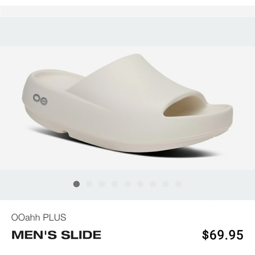 Men's OOahh PLUS Slide Sandal - Chalk – OOFOS