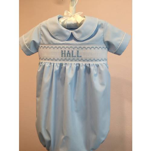 Personalized Hand Smocked Bubble