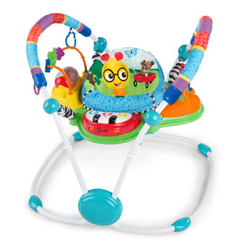 Baby Einstein Activity Jumper, 360 Swivel Seat, Light-Up Piano, Frog Bead Chaser