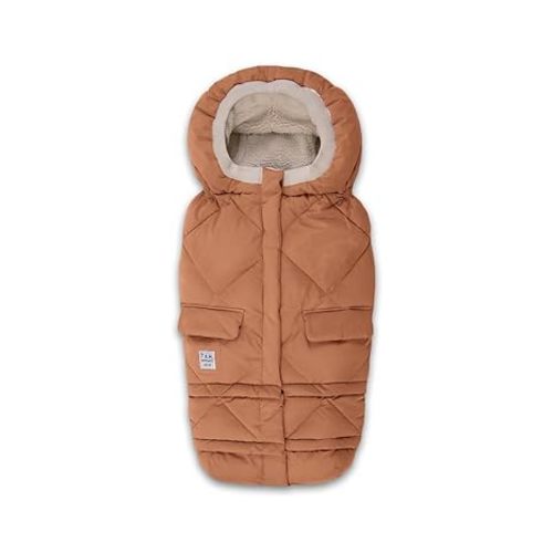 7AM Enfant Stroller Blanket 212 - Adjustable Baby Car Seat Zipped Blanket for Babies Winter, Unisex Multi Purpose Fleece Lined Warm Hooded Toddler Footmuff Water Repellent | (6M - 4T)