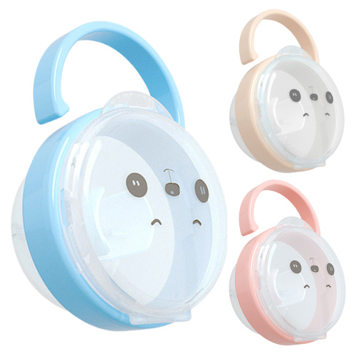 SPRING PARK Cute Portable Baby Pacifier Teether Storage Box Dust-Proof Cover Case Container Storage Holder