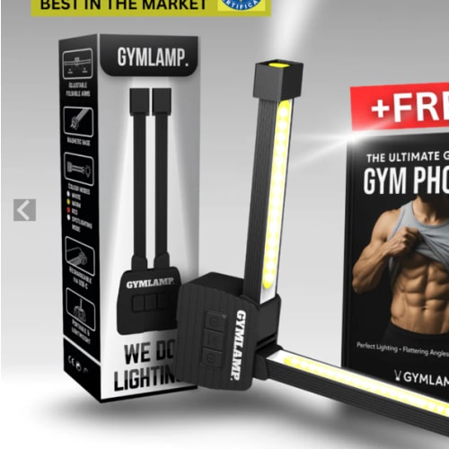 Gymlamp: Magnetic Gym-Lamp for Perfect Posing & Photography – GymLamp