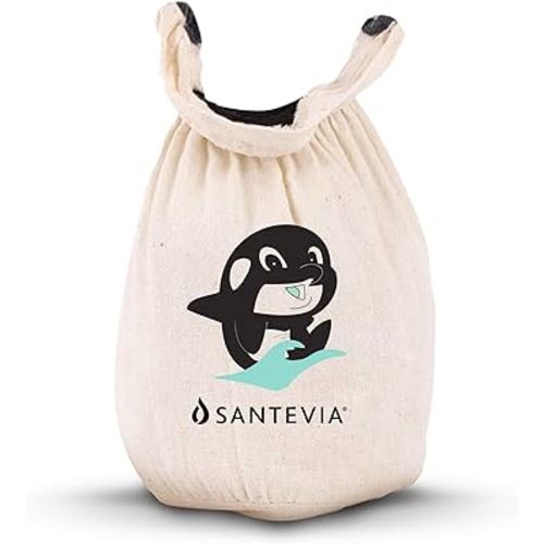 Organic Cotton Bath Faucet Filter by Santevia | Sensitive Skin Bathtub Water Purifier | Adds Nourishing Minerals for Hair & Skin | Chlorine Filter | Made in North America