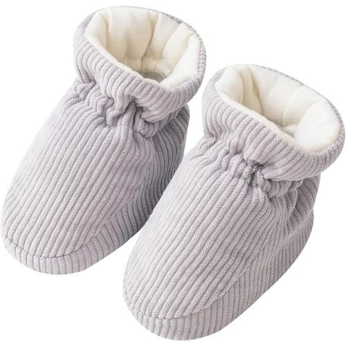 Baby Booties Newborn Fleece Cozy Soft Warm Crib Shoes for Infant Boys Girls