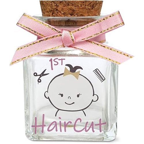 First Haircut Keepsake Holder, First Curl Keepsake Box for Kids Baby Keepsake Box Baby Shower for Babies to Keep The Childhood Memory - Girl