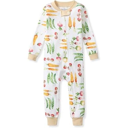 Burt's Bees Baby Unisex Footless Sleeper Pajama, 1-Pc Zip-Up Footie Pajama