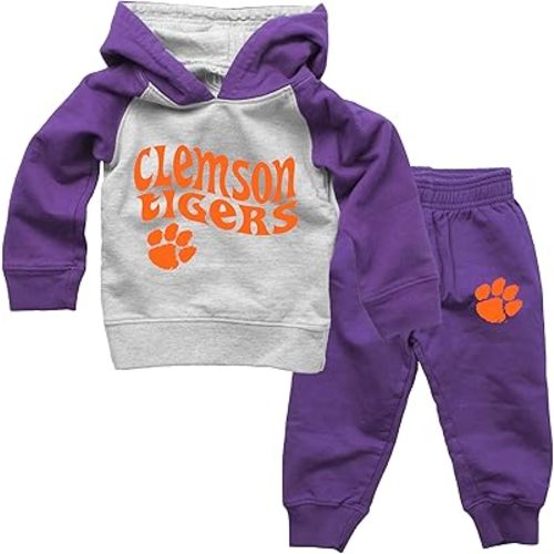 Wes and Willy Infant and Toddler College Pant and Hoodie Set