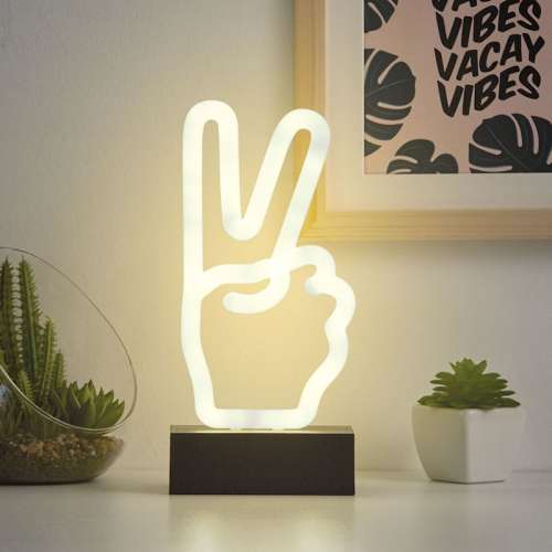 Peace Neon Stand, 10.5"