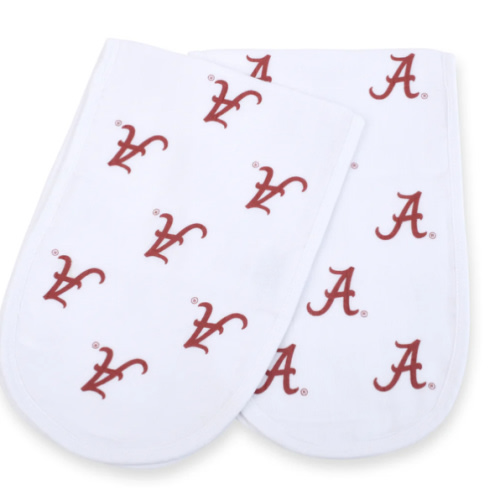 University of Alabama 2pk Burp Cloth – Three Little Anchors
