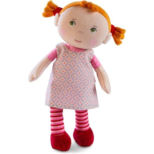 HABA Snug-up Roya – Soft Baby Doll with Red Hair & Embroidered Face, Washable First Baby Doll