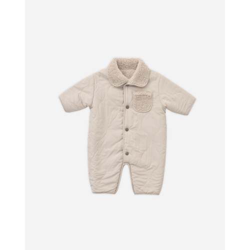 Shearling Jumpsuit || Oat – Quincy Mae