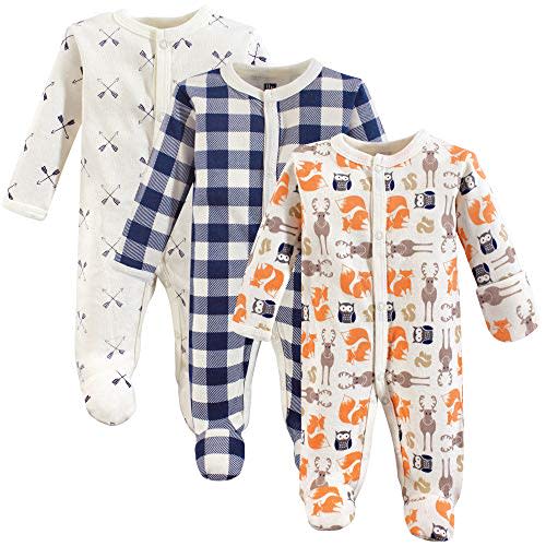 Hudson Baby baby-girls Cotton Preemie Sleep and Play