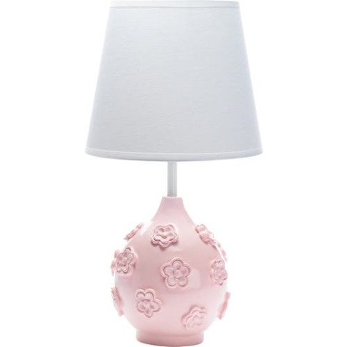 Signature Botanical Baby Floral Nursery Lamp with Shade & Bulb