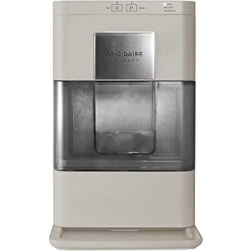 Frigidaire Nugget Ice Maker, Countertop Ice Machine with Transparent Window, Sonic Ice Maker with 44 lbs. Capacity, Auto Self Cleaning Ice Maker Machine, 2.0 Gen, Cream - 16.75D x 11.75W x 20.25H