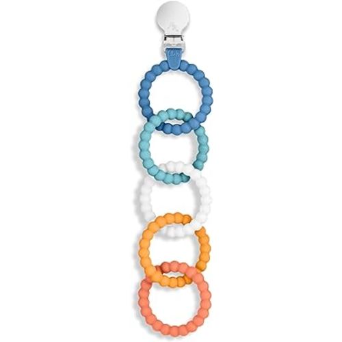 Ryan & Rose Cutie Clinks Attachable Teether Chew Toy for Babies (Paddleboard)