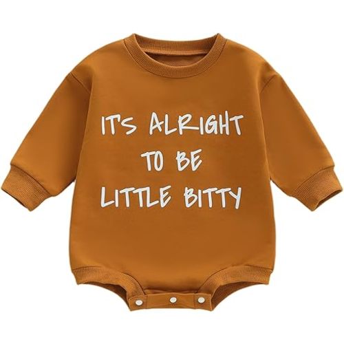 Kayotuas Western Baby Boy Girl Clothes Cowgirl Sweatshirt Romper Long Sleeve Bodysuit Oversized Sweater Spring Fall Outfits
