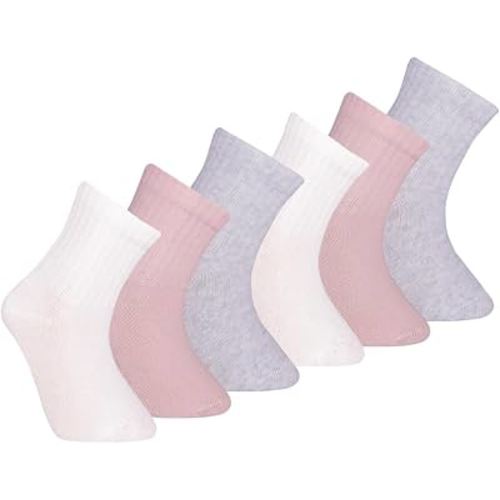 Petit Minou Bella Baby & Toddler Seamless-Toe Turkish Cotton Crew Socks (6-Pack)