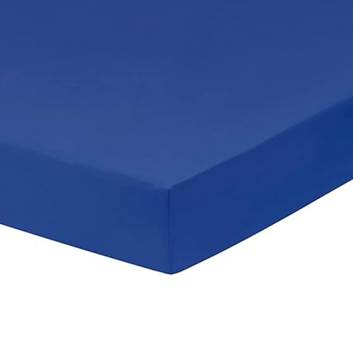 Everyday Kids Fitted Crib Sheet, 100% Soft Breathable Microfiber Baby Sheet, Fits Standard Size Crib Mattress 28in x 52in, Royal Blue Nursery Sheet