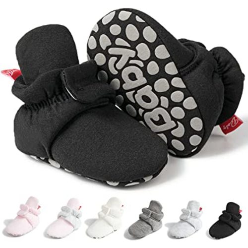 Meckior Newborn Infant Baby Girls Boys Booties First Walkers Slippers