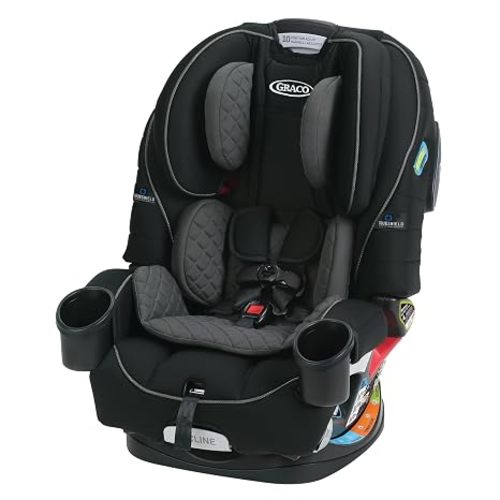 Graco 4Ever DLX 4-in-1 Baby Car Seat, Infant to Toddler Car Seat, 10 Years of Use, Rear-Facing, Forward-Facing, Highback Booster, and Backless Booster Seat Modes, Comfortable and Convenient, Charlie