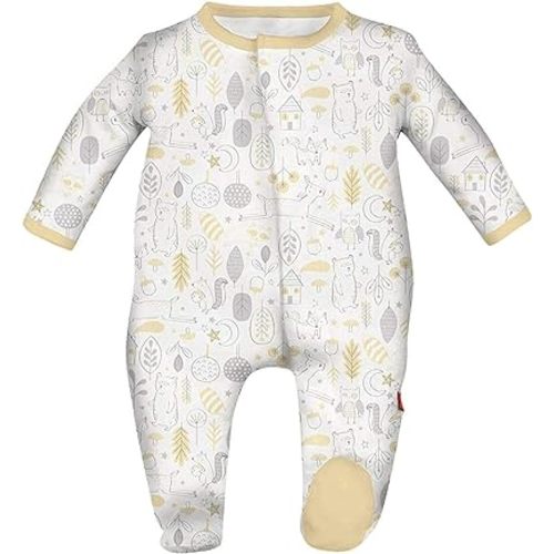 Magnetic Me Footie Pajamas Soft Modal Baby Sleepwear with Quick Magnetic Fastener | Boys and Girls Sleeper Preemie-24 Months
