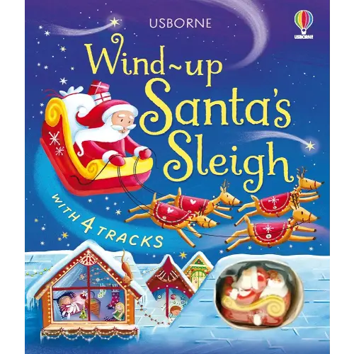 Wind-Up Santa's Sleigh: A Toy and Book Gift Featuring a Christmas Journey with Santa and His Sleigh
