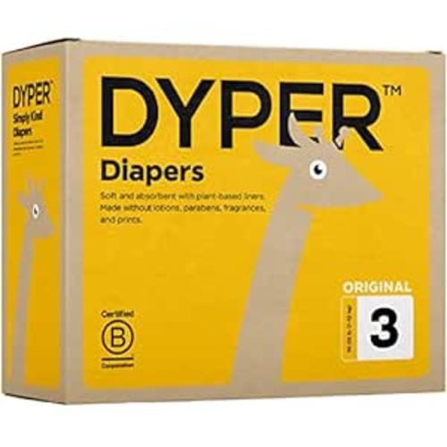 Amazon.com: DYPER Viscose from Bamboo Baby Diapers Size 3 | Honest Ingredients | Cloth Alternative | Day & Overnight | Made with Plant-Based* Materials | Hypoallergenic : Baby