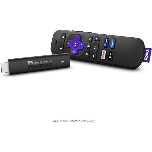 Roku Streaming Stick 4K - HDR & D. Vision Roku Streaming Device for TV with Voice Remote & Long-Range Wi-Fi - Free & Live TV (Renewed)