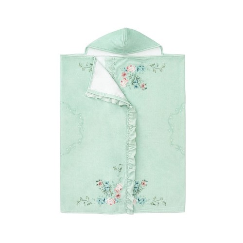 Disney Princess Enchanted Ruffled Kid Hooded Towel