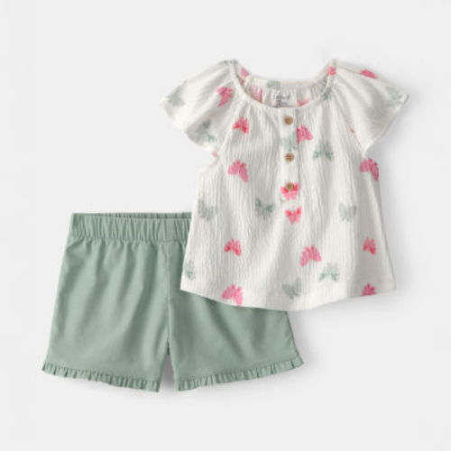 Carter's Baby Girls 2-pc. Short Set 12M
