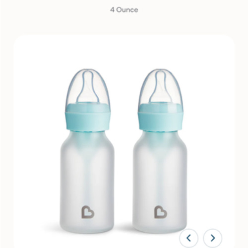 Bond® Silicone Glass Bottle 4oz or 8oz, 2pk | Munchkin