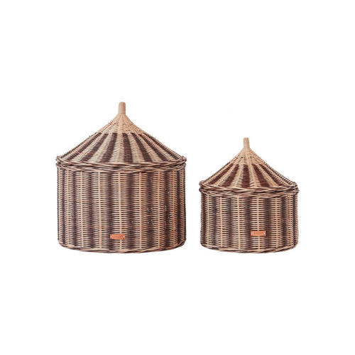 Circus Basket - Set Of 2 - Nutmeg