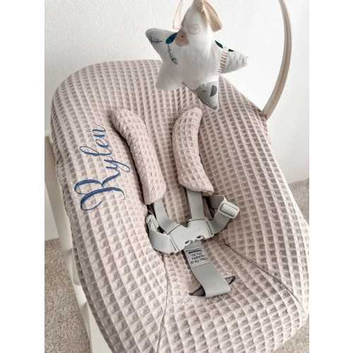 Personalized Waffle Baby Cover Compatible with Stokke Tripp Trapp Newborn Set