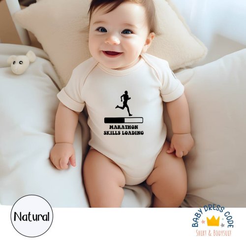 Marathon Skills Loading Baby Bodysuit: 6-12 Month