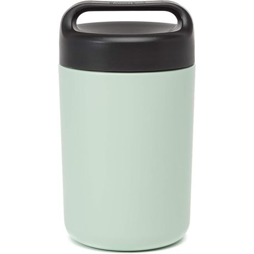 Goodful Stainless Steel Food Jar, Double Wall Vacuum Sealed Insulated Food Storage Container with Carry Handle Lid, 16-Ounce, Sage