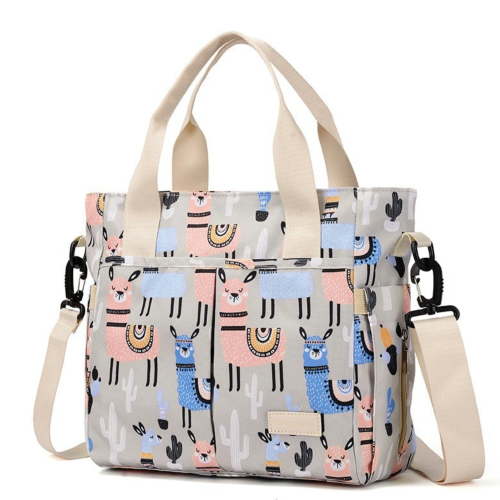 Diaper Bag Tote, Large Tote Diaper Bag for Women Men with Shoulder Straps, Cute Hospital Baby Diaper Tote Bag for Mom, Newborn Baby Diaper Maternity Bag - Gray