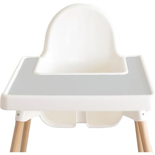 Yeah Baby Goods Placemats Compatible w/Antilop High Chair (Stone Grey) - Slip-Resistant & Food-Grade Silicone High Chair Mat - Easy Clean High Chair Accessory