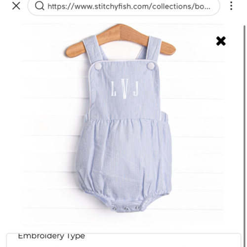 Southern Seersucker Sunsuit, Blue – Stitchy Fish
