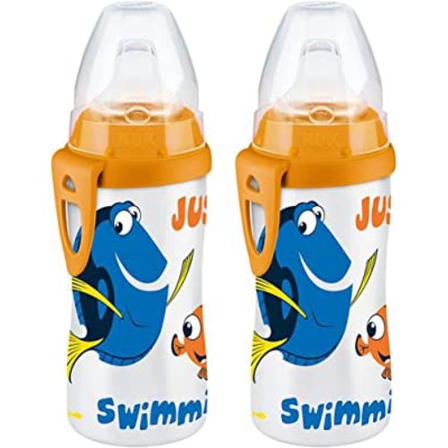 NUK Finding Dory Active Cup 10oz, 2 Count (Pack of 1) – BPA Free, Spill Proof Sippy Cup