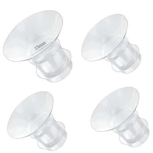 Flange Inserts 15mm for Medela,Spectra 24mm Shields/Flanges,Compatible with Momcozy S12 Pro/S9 Pro/S9/S12 Wearable Breast Pump,Reduce 24mm Nipple Tunnel Down to 15mm,4PCS