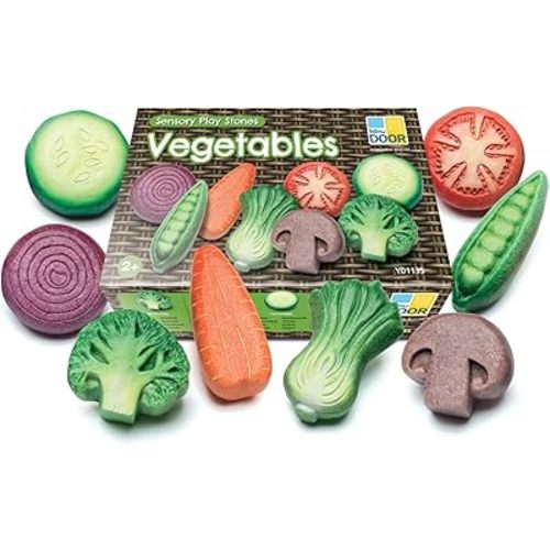 Yellow Door Vegetable Sensory Play Stones